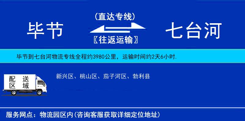 畢節(jié)到七臺河物流專線