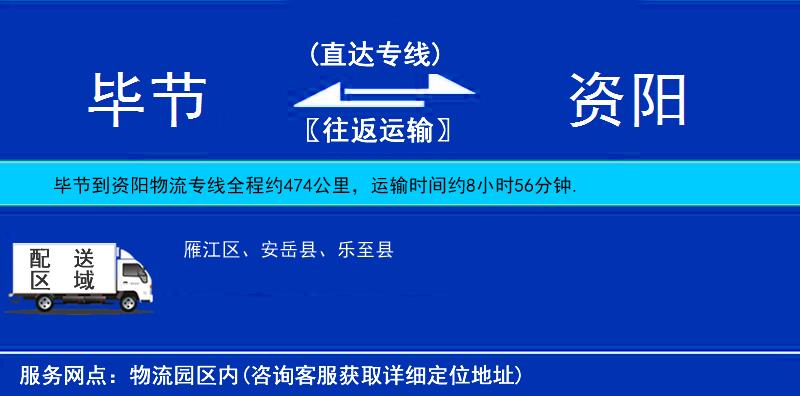 畢節(jié)到資陽物流專線