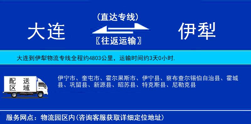 大連到伊犁物流專線