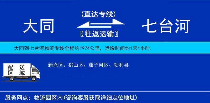 大同到七臺(tái)河物流專(zhuān)線(xiàn)