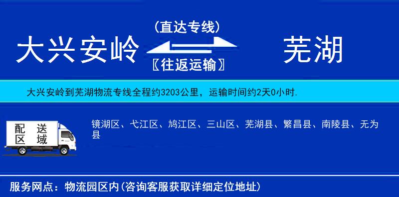 大興安嶺到蕪湖物流專(zhuān)線(xiàn)
