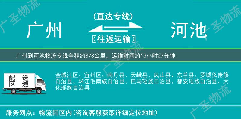 廣州到河池物流專(zhuān)線