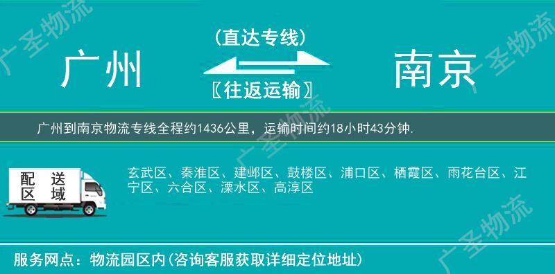 廣州到南京物流專線