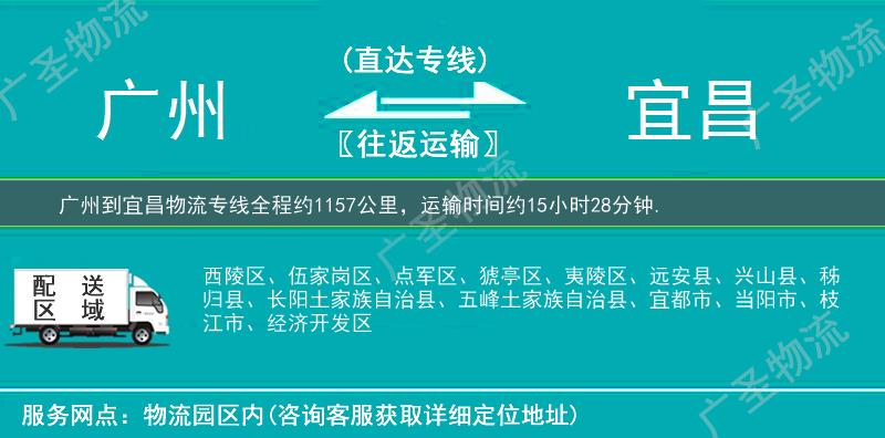 廣州到宜昌物流專線