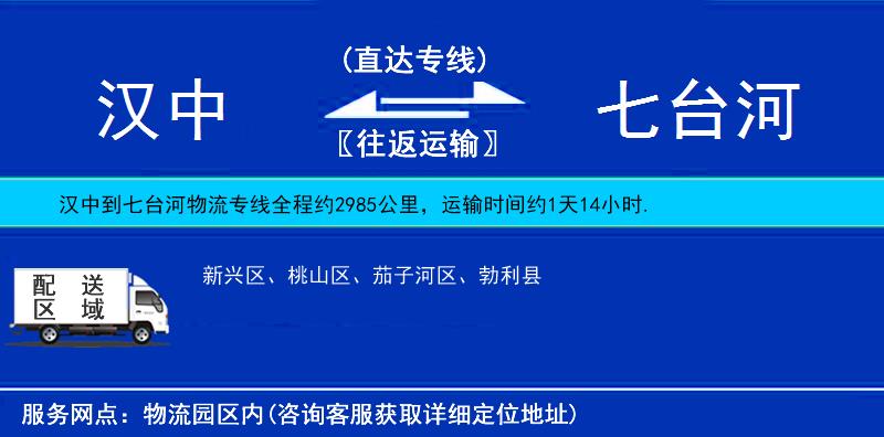 漢中到七臺(tái)河物流專線