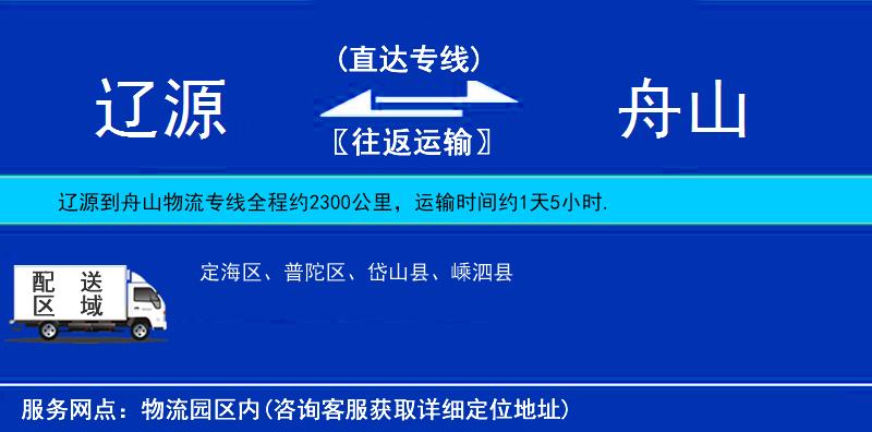 遼源到舟山物流專線