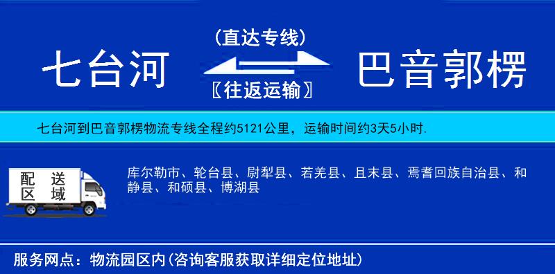 七臺河到巴音郭楞物流專線