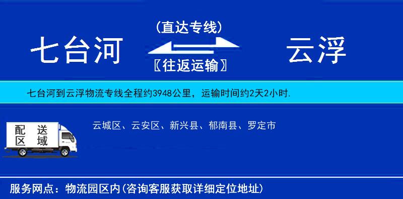七臺(tái)河到云浮物流專(zhuān)線(xiàn)