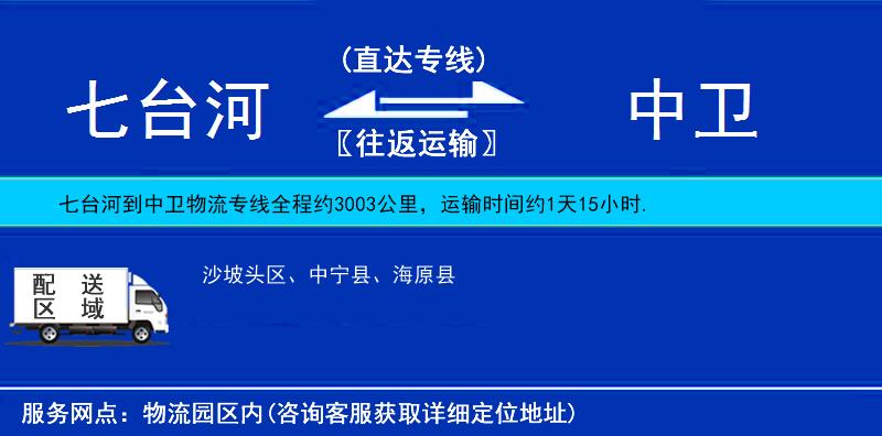 七臺(tái)河到中衛(wèi)物流專線