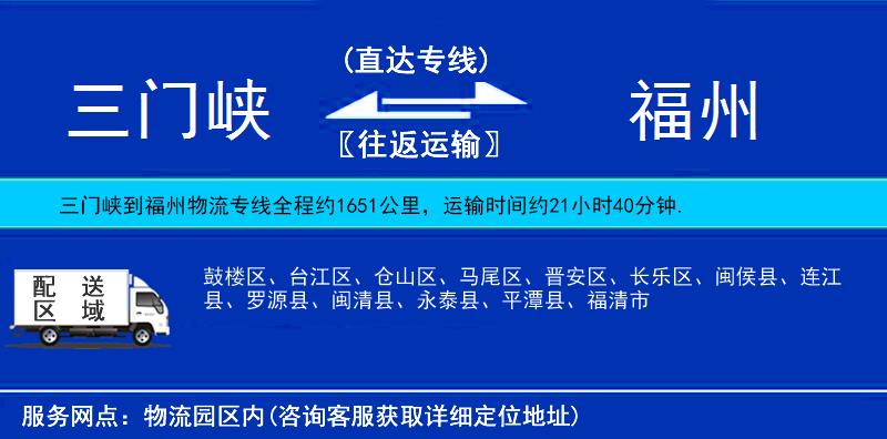 三門峽到福州物流專線