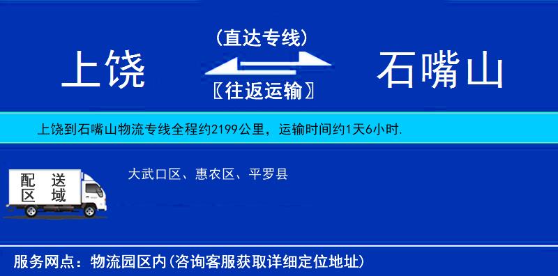 上饒到石嘴山物流專線