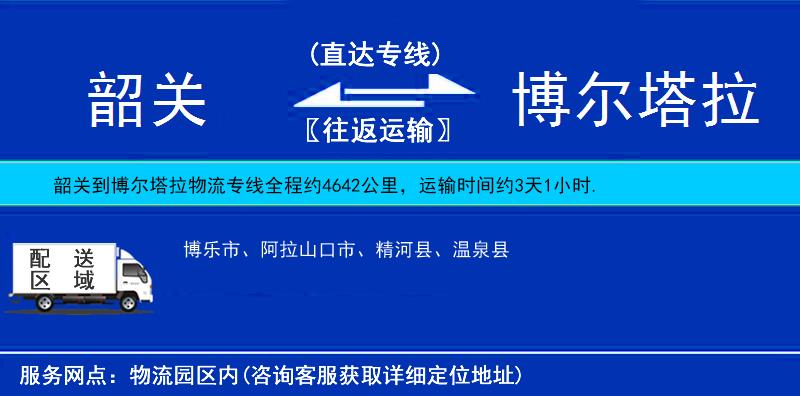 韶關(guān)到博爾塔拉物流專線