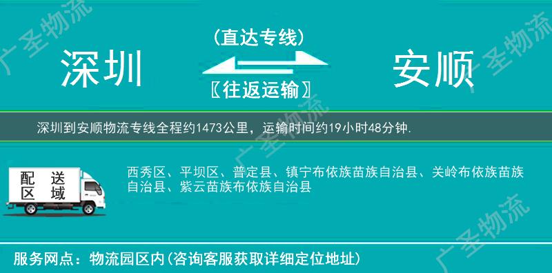 深圳到安順物流專線