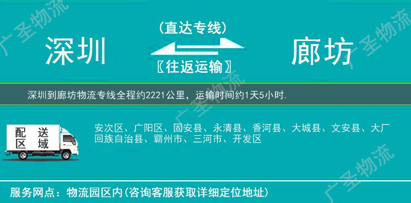 深圳到廊坊物流專線