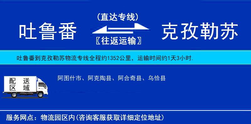 吐魯番到克孜勒蘇物流專線