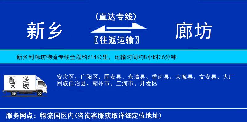 新鄉(xiāng)到廊坊物流專(zhuān)線