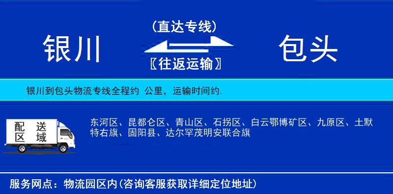 銀川到包頭物流專線