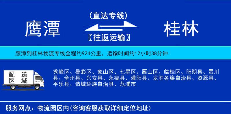 鷹潭到桂林物流專線